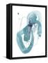 Aqua Orbit III-null-Framed Stretched Canvas