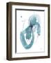 Aqua Orbit III-null-Framed Art Print