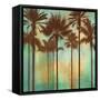 Aqua Palms II-John Seba-Framed Stretched Canvas
