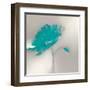 Aqua Platinum Petals I-J.P. Prior-Framed Art Print