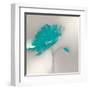 Aqua Platinum Petals I-J.P. Prior-Framed Art Print