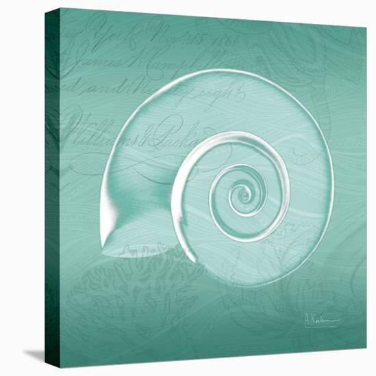 Aqua Ramshorn-Albert Koetsier-Stretched Canvas