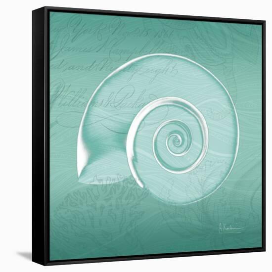 Aqua Ramshorn-Albert Koetsier-Framed Stretched Canvas