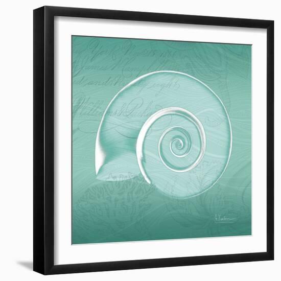 Aqua Ramshorn-Albert Koetsier-Framed Art Print