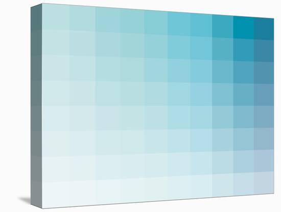 Aqua Rectangle Spectrum-Kindred Sol Collective-Stretched Canvas
