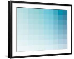 Aqua Rectangle Spectrum-Kindred Sol Collective-Framed Art Print