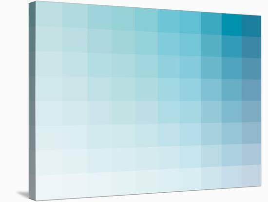 Aqua Rectangle Spectrum-Kindred Sol Collective-Stretched Canvas