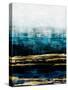 Aqua Reflections with Gold-Allie Corbin-Stretched Canvas