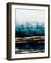 Aqua Reflections with Gold-Allie Corbin-Framed Art Print