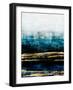 Aqua Reflections with Gold-Allie Corbin-Framed Art Print