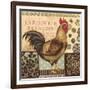 Aqua Rooster I-Kimberly Poloson-Framed Art Print