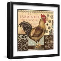 Aqua Rooster I-Kimberly Poloson-Framed Art Print