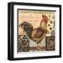 Aqua Rooster I-Kimberly Poloson-Framed Art Print