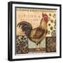 Aqua Rooster I-Kimberly Poloson-Framed Art Print