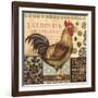 Aqua Rooster I-Kimberly Poloson-Framed Art Print