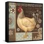 Aqua Rooster II-Kimberly Poloson-Framed Stretched Canvas