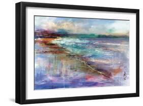 Aqua Seascape-Anne Farrall Doyle-Framed Giclee Print