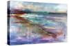 Aqua Seascape-Anne Farrall Doyle-Stretched Canvas