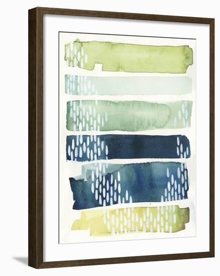 Aqua Streak II-Grace Popp-Framed Art Print