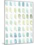 Aqua Swatches-Natasha Marie-Mounted Giclee Print