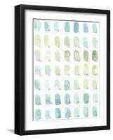 Aqua Swatches-Natasha Marie-Framed Giclee Print