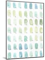 Aqua Swatches-Natasha Marie-Mounted Giclee Print