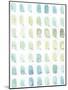 Aqua Swatches-Natasha Marie-Mounted Giclee Print