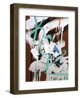 Aqua Tag 1-Jenny Kraft-Framed Art Print