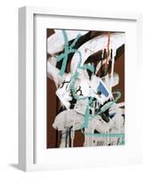 Aqua Tag 1-Jenny Kraft-Framed Art Print