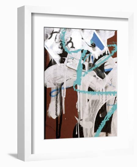 Aqua Tag 2-Jenny Kraft-Framed Art Print