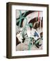 Aqua Tag 3-Jenny Kraft-Framed Art Print