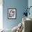 Aqua Tag I-Jenny Kraft-Framed Giclee Print displayed on a wall