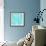 Aqua Teal Damask-Tina Lavoie-Framed Giclee Print displayed on a wall