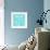 Aqua Teal Damask-Tina Lavoie-Framed Giclee Print displayed on a wall