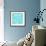 Aqua Teal Damask-Tina Lavoie-Framed Giclee Print displayed on a wall