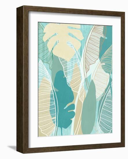 Aqua Tropical II-Flora Kouta-Framed Art Print