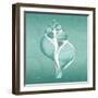 Aqua Tulip Shell-Albert Koetsier-Framed Art Print