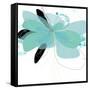 Aqua Undone - One-Jan Weiss-Framed Stretched Canvas