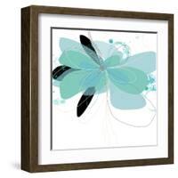 Aqua Undone - One-Jan Weiss-Framed Art Print