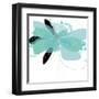 Aqua Undone - One-Jan Weiss-Framed Art Print