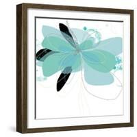 Aqua Undone - One-Jan Weiss-Framed Art Print