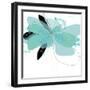 Aqua Undone - One-Jan Weiss-Framed Art Print