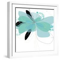 Aqua Undone - One-Jan Weiss-Framed Art Print