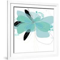 Aqua Undone - One-Jan Weiss-Framed Art Print