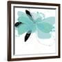 Aqua Undone - One-Jan Weiss-Framed Art Print