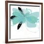 Aqua Undone - One-Jan Weiss-Framed Art Print