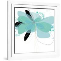 Aqua Undone - One-Jan Weiss-Framed Art Print