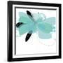 Aqua Undone - One-Jan Weiss-Framed Art Print