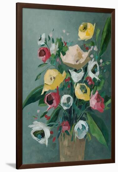 Aqua Vase-Jacob Q-Framed Art Print