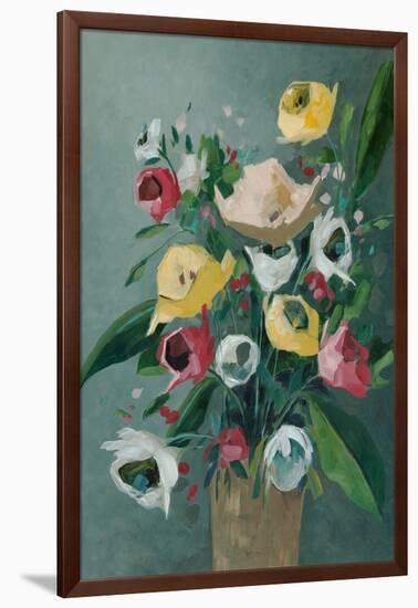 Aqua Vase-Jacob Q-Framed Art Print